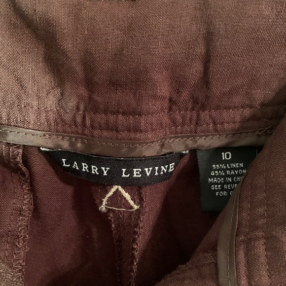 Larry Levine Brown Pants - Picture 10 of 12